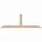 Ekena Millwork Portland Smooth Timber Gable Bracket, Douglas Fir, 60"W x 20"H x 3 1/2"D x 3 1/2"F, 8/12 Pitch GBW060X20X0404POR00SDF - alternate 1